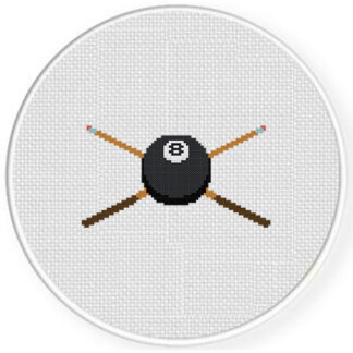 8 Ball Pool Cross Stitch Pattern