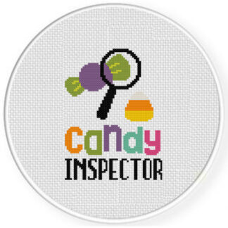 Candy Inspector Cross Stitch Pattern