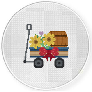 Country Garden Trolley Cross Stitch Patter