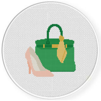Fashion Handbag and Pumps Cross Stitch Pattern