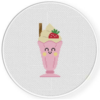 Fun Milkshake Cross Stitch Pattern