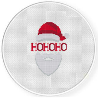 Ho Ho Ho Cross Stitch Pattern