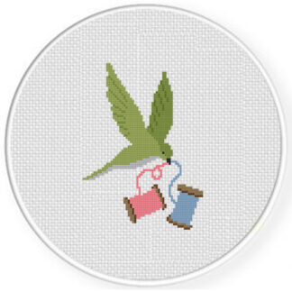 Crafty Bird Threads Cross Stitch Pattern