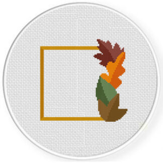 Autumn Frame Square Cross Stitch Pattern