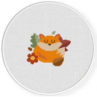 Autumn Fox Cross Stitch Pattern