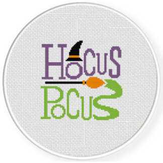 Hocus Pocus Broom Cross Stitch Patter