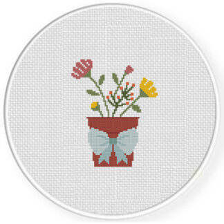 Sweet Autumn Flowers Cross Stitch Pattern