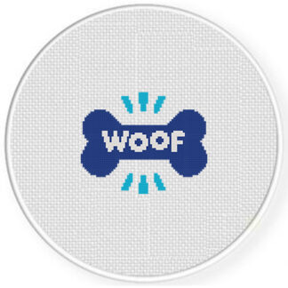 Woof Cross Stitch Pattern