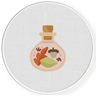 Autumn in a Bottle Cross Stitch Pattern