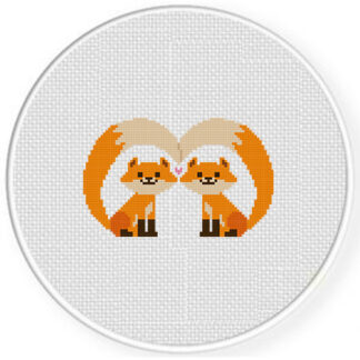 Foxy Love Cross Stitch Pattern