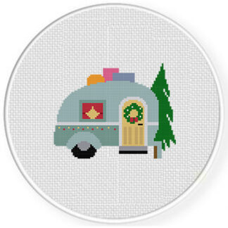 Holiday Caravan Cross Stitch Pattern