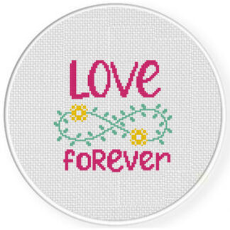 Love Forever Cross Stitch Pattern