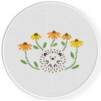 One Eyed Susan Hedgehog Cross Stitch Pattern