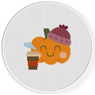 Spiced Latte PumpkinCross Stitch Pattern