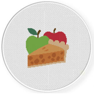 Apple Pie Cross Stitch Pattern