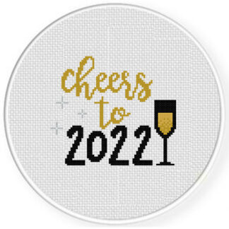 Cheers to 2022 Cross Stitch Pattern