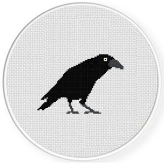 Curious Crow Cross Stitch Pattern