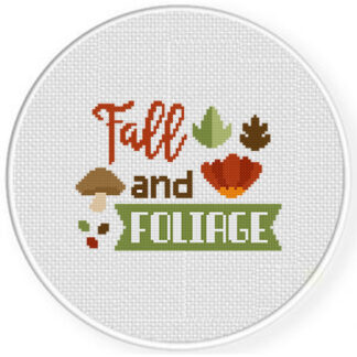Fall and Foliage Cross Stitch Pattern