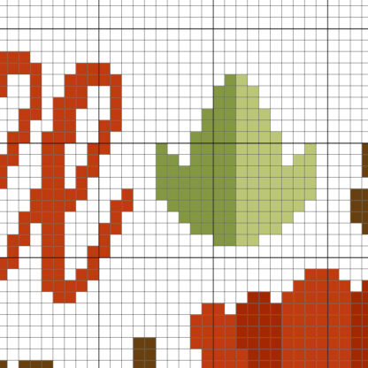 Fall and Foliage Cross Stitch Pattern – Daily Cross Stitch