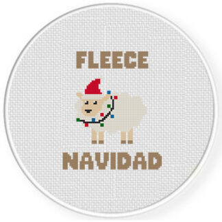 Fleece Navidad Cross Stitch Pattern