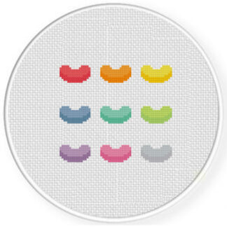 Jellybeans Cross Stitch Pattern