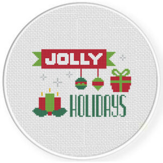 Jolly Holidays Cross Stitch Pattern