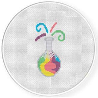 Magic Bottle Cross Stitch Pattern