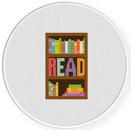 Read Books Cross Stitch Pattern