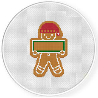 Gingerbread Sign Cross Stitch Pattern