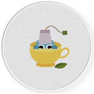Tea Cup Creature Cross Stitch Pattern