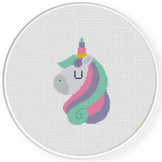 Pastel Unicorn Cross Stitch Pattern