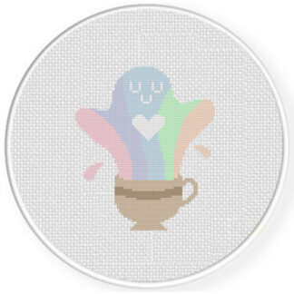 A cup of Boo-tiful Cross Stitch Pattern