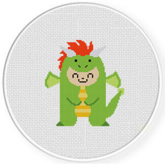 Dragon Costume Cross Stitch Pattern