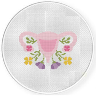 Flower Ovary Cross Stitch Pattern