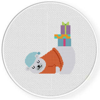 White Bear Gifts Cross Stitch Pattern