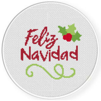 Feliz Navidad Cross Stitch Pattern