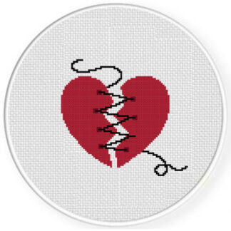 Heart String Cross Stitch Pattern