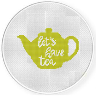 Let’s Have Tea Cross Stitch Pattern
