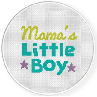 Mama's Little Boy Cross Stitch Pattern