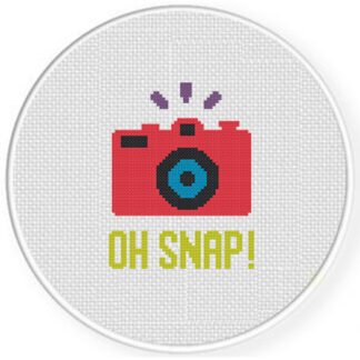 Oh Snap Camera Cross Stitch Pattern