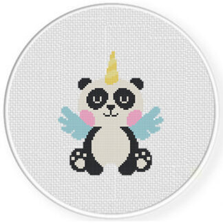 Panda Unicorn Cross Stitch Pattern