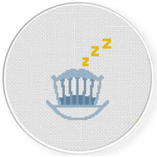 Baby Sleep Crib Cross Stitch Pattern