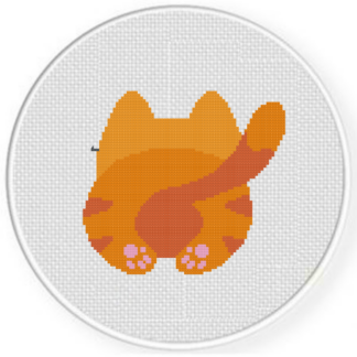 Cat Butt Cross Stitch Pattern