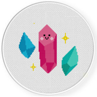 Happy Crystals Cross Stitch Pattern