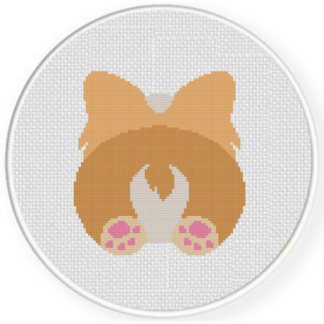 Puppy Butt Cross Stitch Pattern