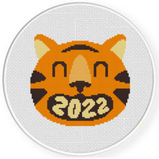2022 Tiger Mouth Cross Stitch Pattern
