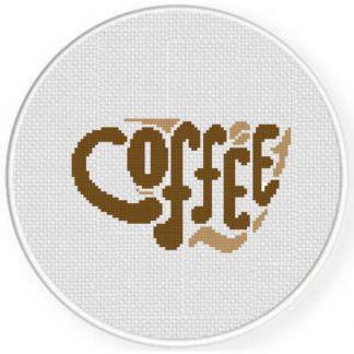 A Cup of Coffee Cross Stitch Pattern