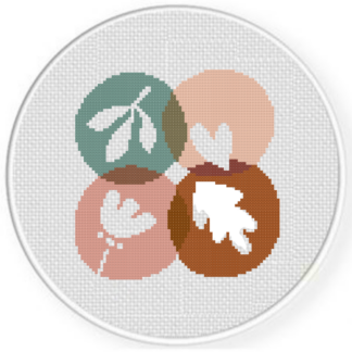 Floral Motif Cross Stitch Pattern