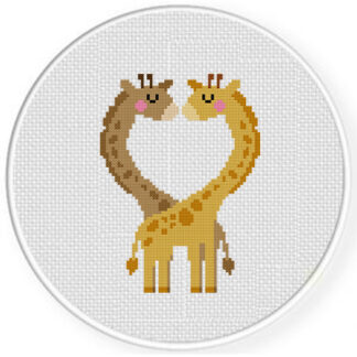 Sweetheart Giraffe Cross Stitch Pattern