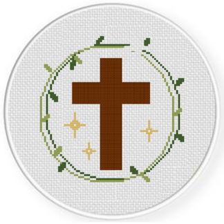Cross Wreath Cross Stitch Pattern